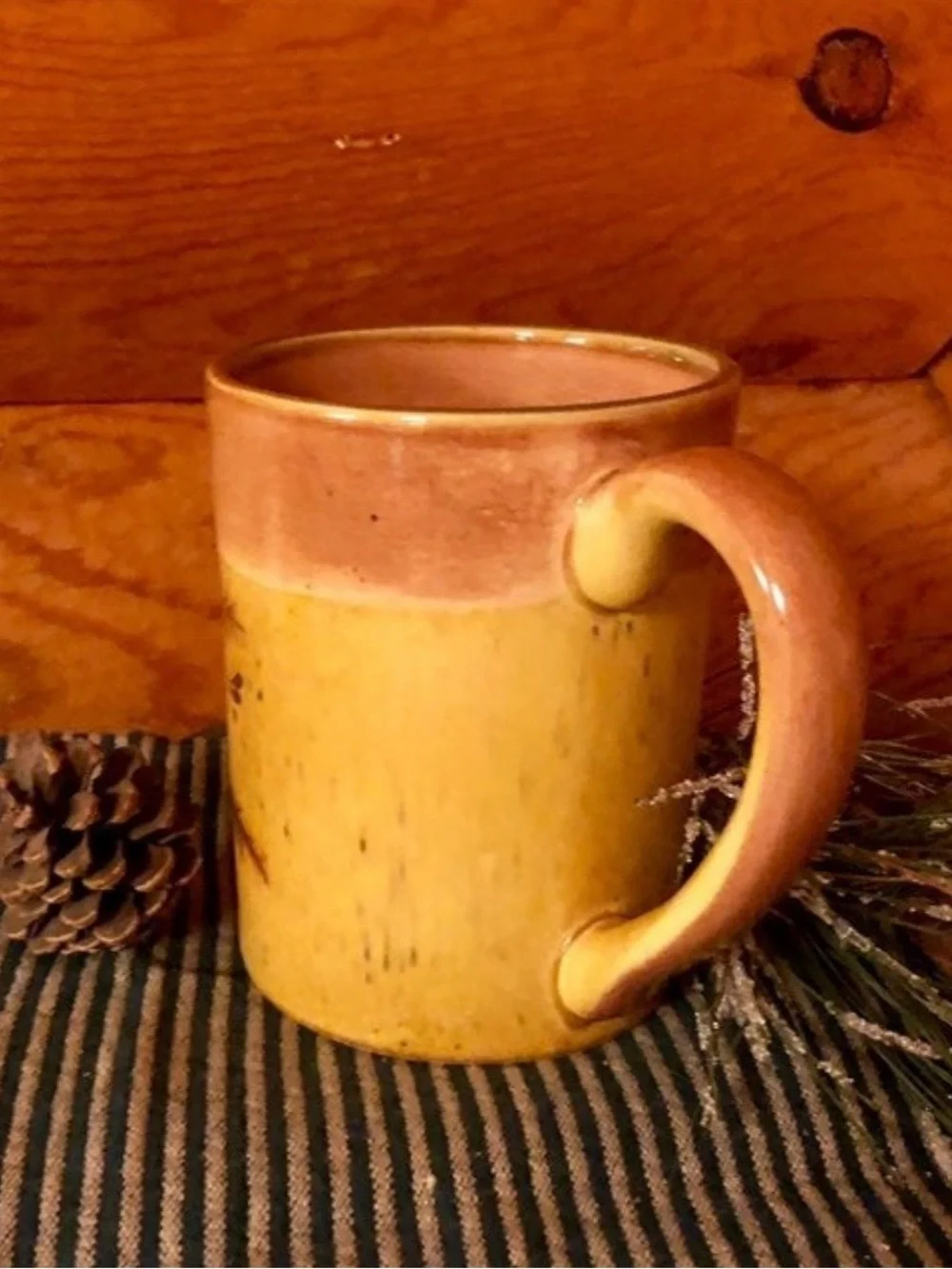 Pinecone mug large, new by Saparna